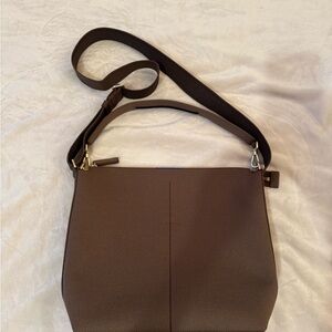 Rothy’s Brown Mini Zip Bucket Bag